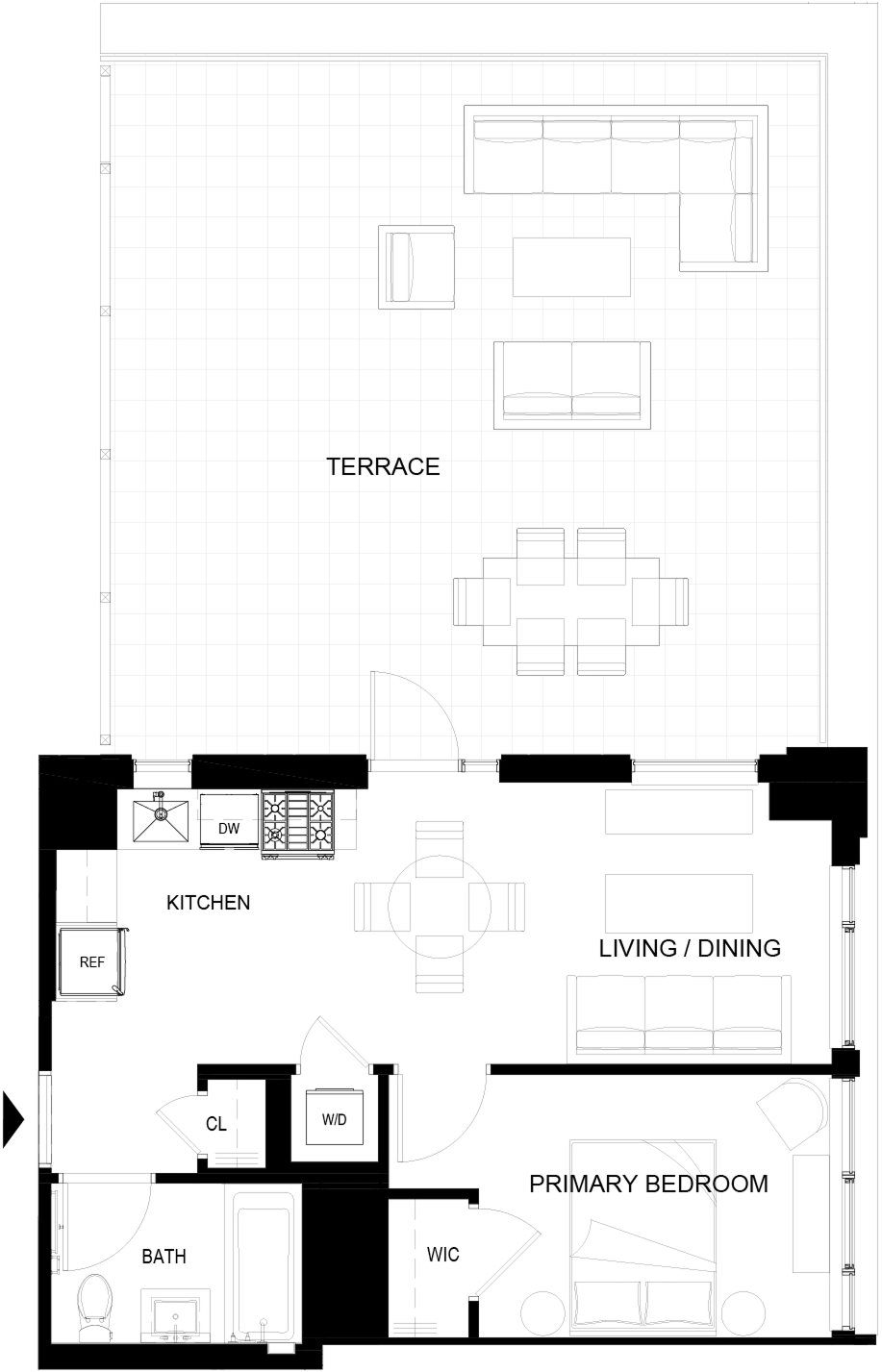 Floor plan layout diagram for 643